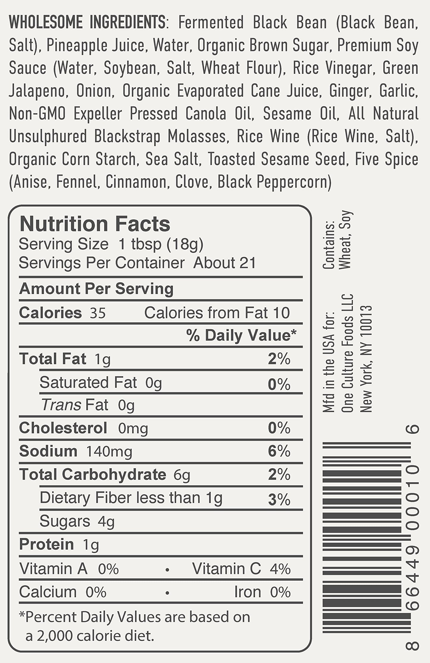 Ocf Chnse Blk Bean Mrnd ( 6 X 13 Oz   )