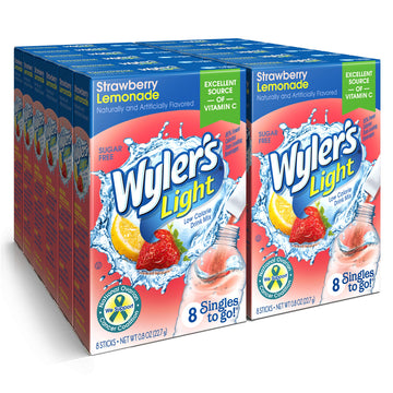 Singles T? Go Powder Packets, W?Ter Drink Mix, Strawberry Lemonade, 96 Singl? Servings (Pack Of 12) Strawberry Lemonade