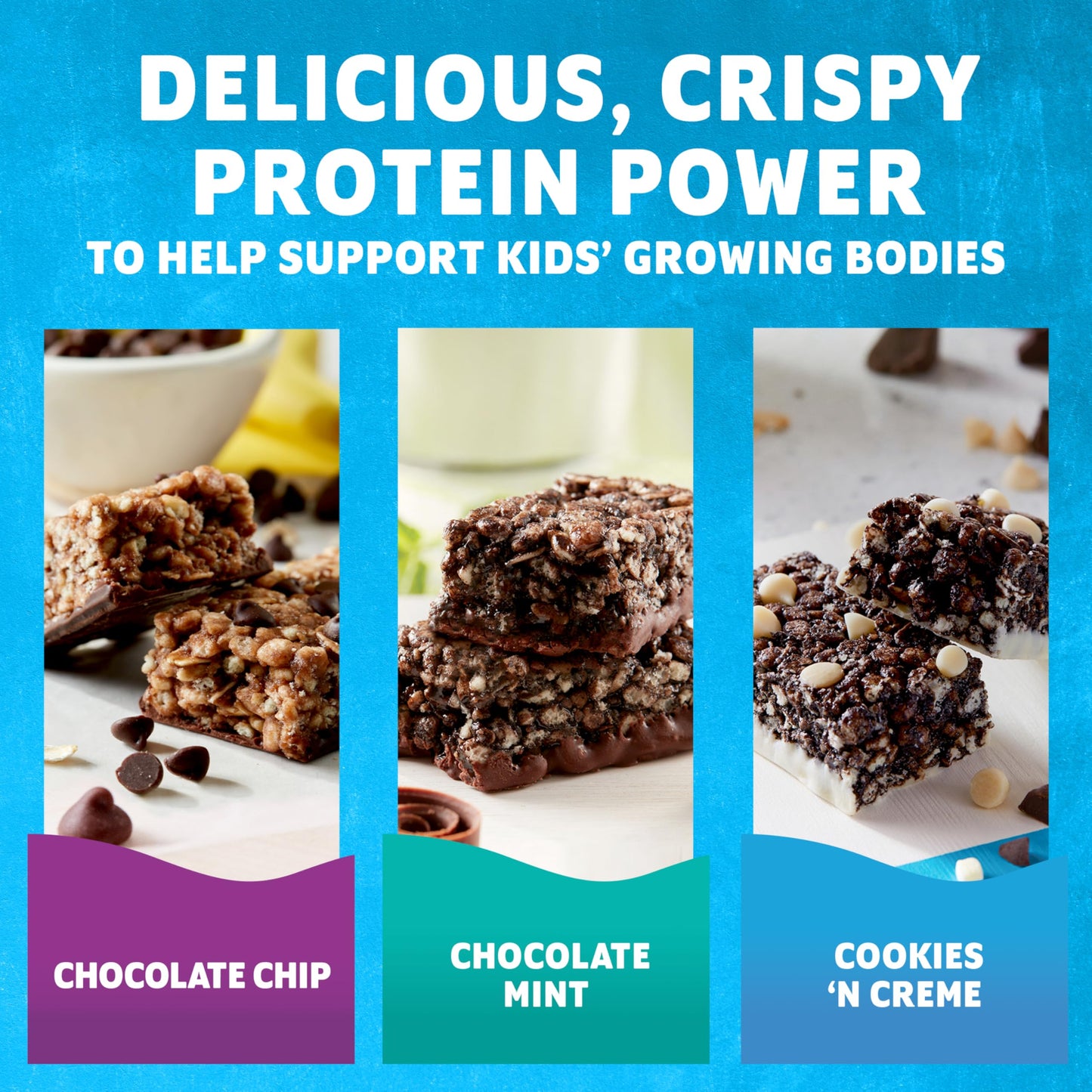Zbar Protein - Chocolate Chip, Chocolate Mint, And Cookies N Creme - Variety Pack - Crispy Snack Bars - Made With Organic Oats - Non-Gmo - 5G Protein - Gluten Free Protein Bars (30 Pack)