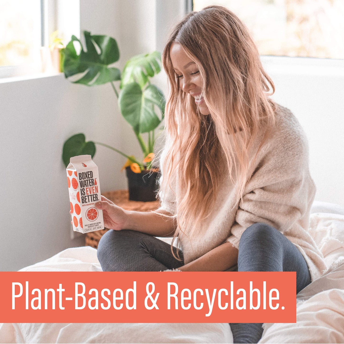 Boxed Water 16.9 Oz. (12 Pack) Grapefruit Flavored Water - Purified Drinking Water In 92% Plant-Based Boxes – Zero Calories & Sugar Free, More Sustainable Than Plastic Bottled Water