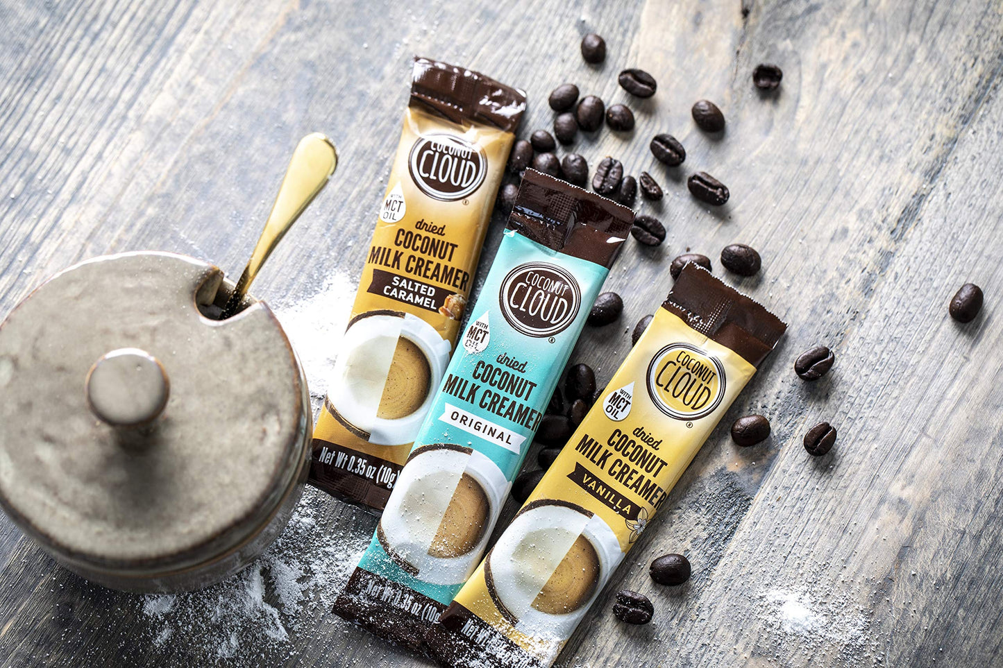 Coconut Cloud: Vegan Assorted Coffee Creamer Pack. Dairy Free, Made From Coconut Powder Milk With Mct Oil | 20 Each Of Original,