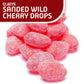 Claeys Sanded Wild Cherry Drops Hard Candy - 2 Pounds of Claeys old fashioned hard candy - Bulk Sanded Wild Cherry Halloween Can
