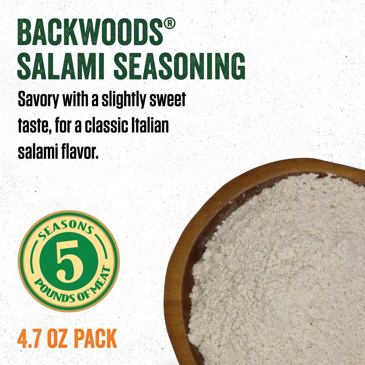 LEM Backwoods Cured Sausage Seasoning with Cure Packet, Salami Sausage, Model 9278