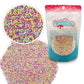 Colors Of The Garden Pastel Nonpareils - 4 Oz Resealable Standup Candy Bag - Nonpareils In Pastel Colors - Yellow, Pink, Green,