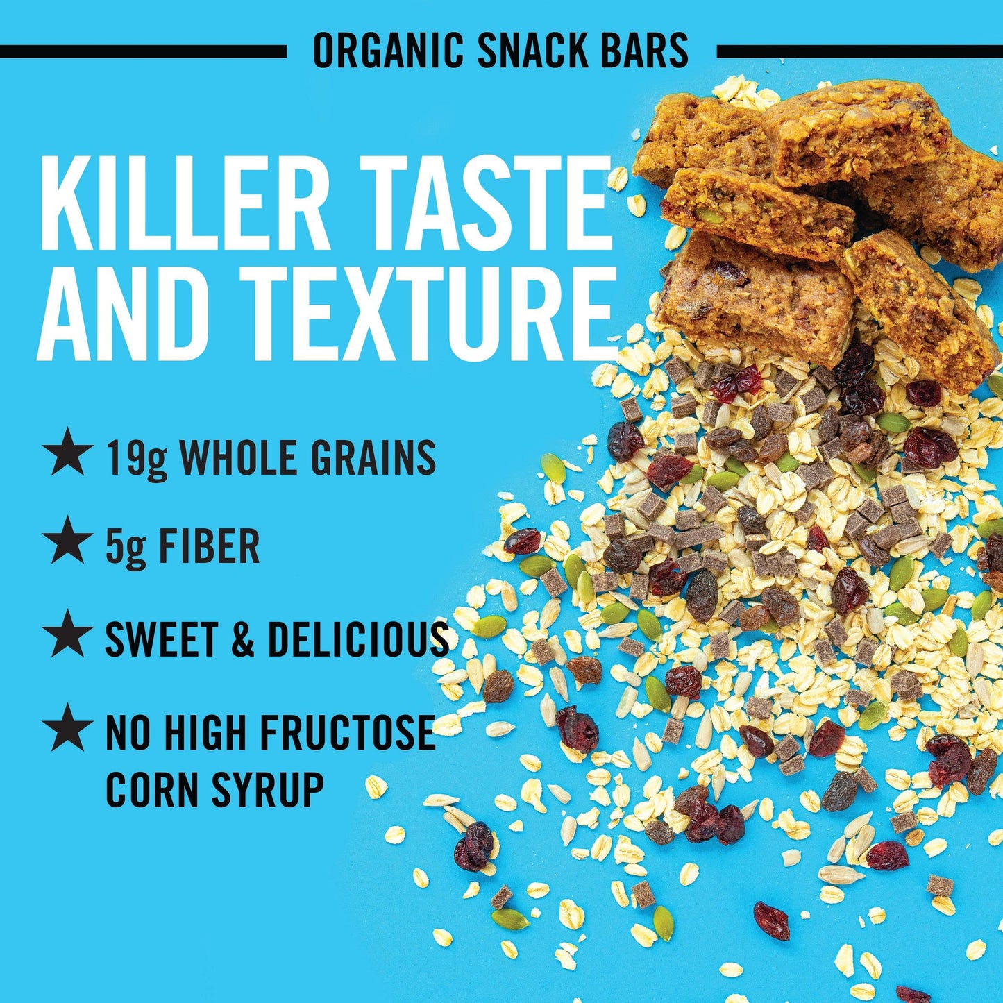 Daves Reduceer Bread Trail Mix Crumble Organic Snack Bars, 4 Individually Wrapped Snack Bars (Pack Of 2)