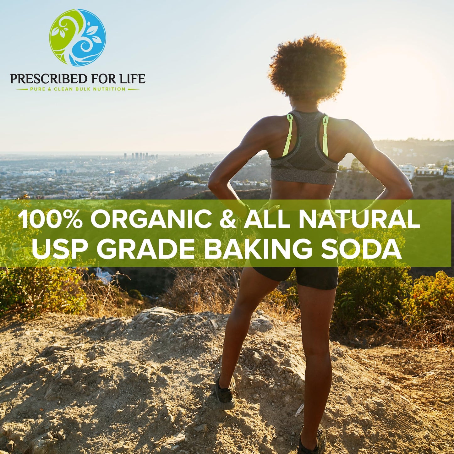 Prescribed For Life Sodium Bicarbonate Powder - Organic, Aluminum Free, USP Grade, 5 kg