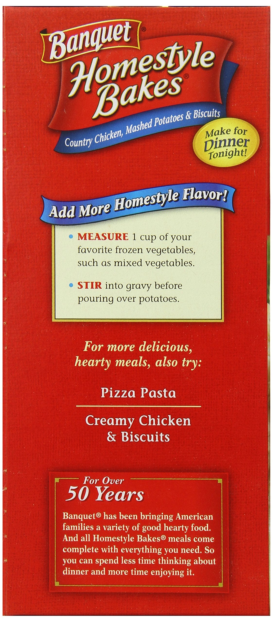 Banquet Homestyle Bakes Country Chicken, 30.9-Ounce Boxes (Pack Of 6)