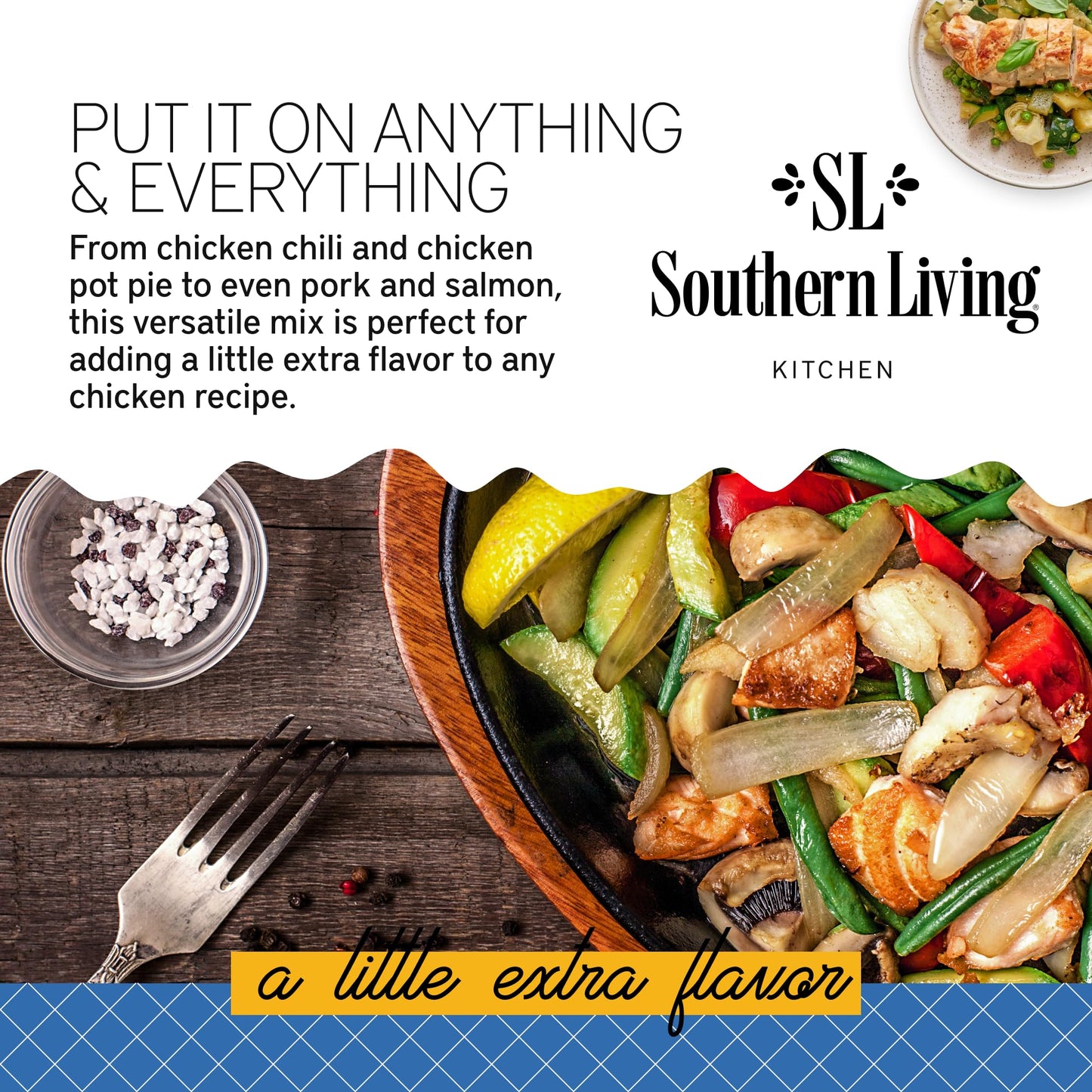 Southern Living Chicken & Vegetables Seasoning Mix, 1.25 oz, One Pan Sheet Baked, Family Dinner Spice