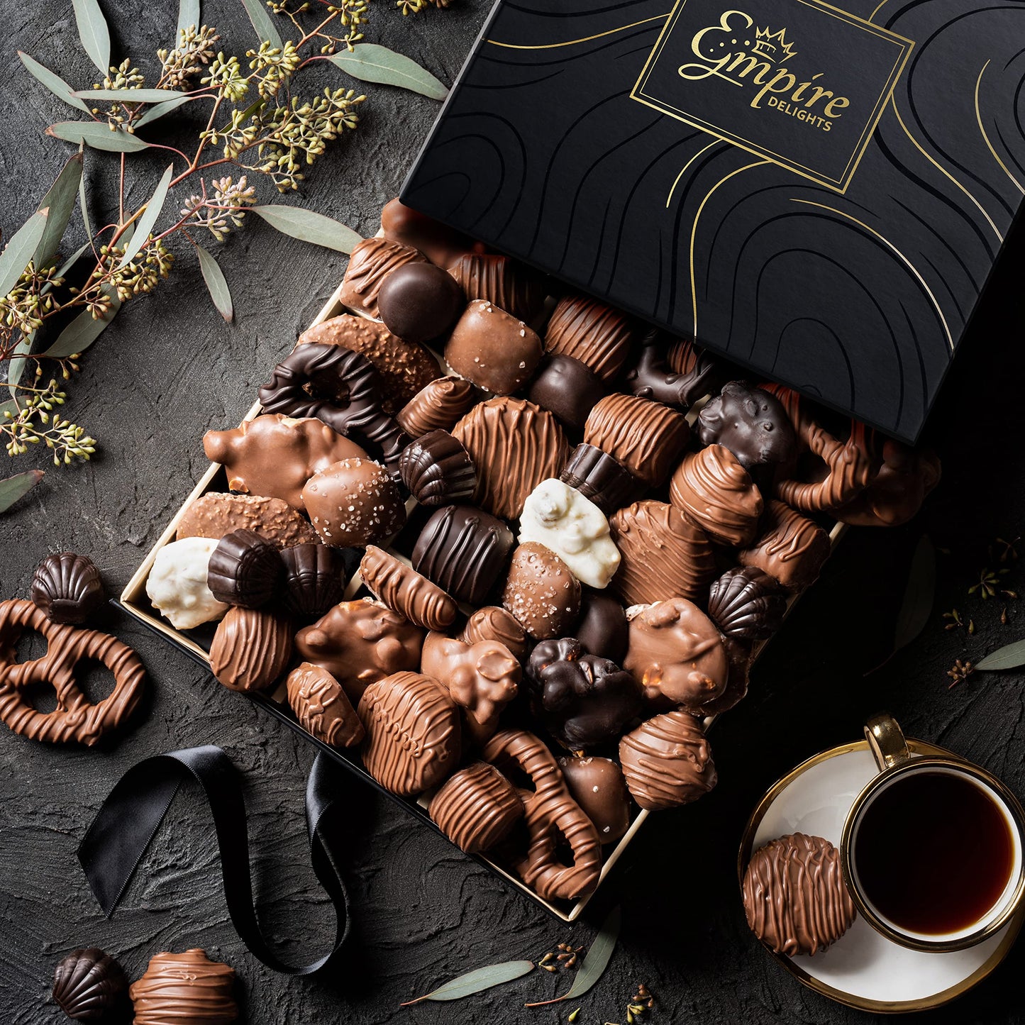 Empire Delights Chocolate Gift Box - Assorted Gourmet Chocolates, Fun Size, Perfect for Birthdays and Thank You Gifts