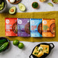 The Good Bean Heat and Eat Pouch - Variety Pack - (Pack of 4) 10 oz Pouch - Mexican Smoky Chipotle, Low-Carb Classic Chili, Mexi