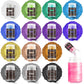 Aheroi Edible Glitter Set, 15 Colors Luster Dust, Shimmering Powder for Cakes, Cookies, 4g/0.14oz, Multicolor-Style2