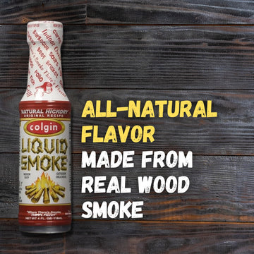 Colgin Authentic Hickory Liquid Smoke (4 oz) for Home Cooks & BBQ Enthusiasts | Liquid Smoke for Cooking | Rich, Sweet Smoky Fla