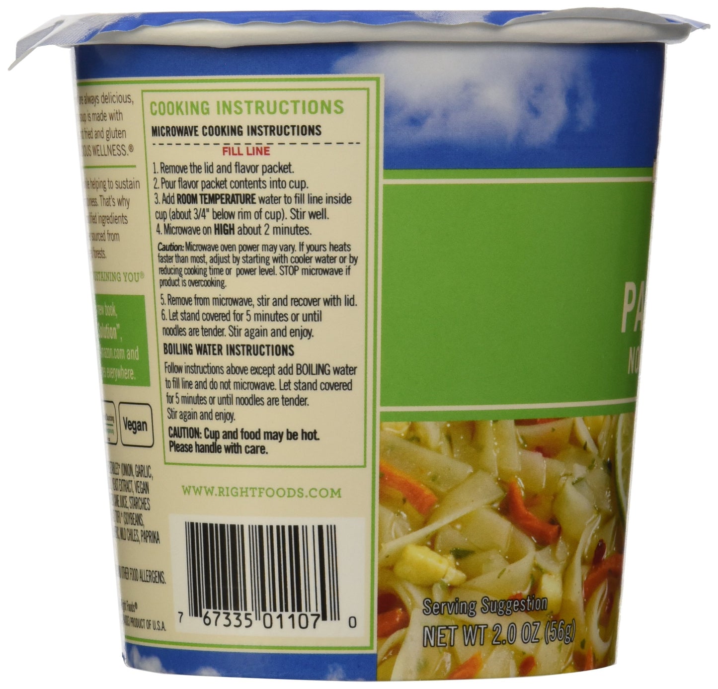 Dr. McDougall's Soup, Vegan Pad Thai Noodl, 2 oz
