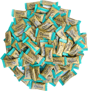 Chimes Peppermint Ginger Chews (1-Pound 1 Lb Bag) Premium Natural Chewy Ginger Candy - 16 Oz Individually Wrapped Ginger Chew Ca