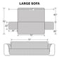 Furhaven Large Sofa Slipcover Waterproof  Non Slip Quilted Paw Print Furniture Protector Cover, Washable - Gray, Large Sofa