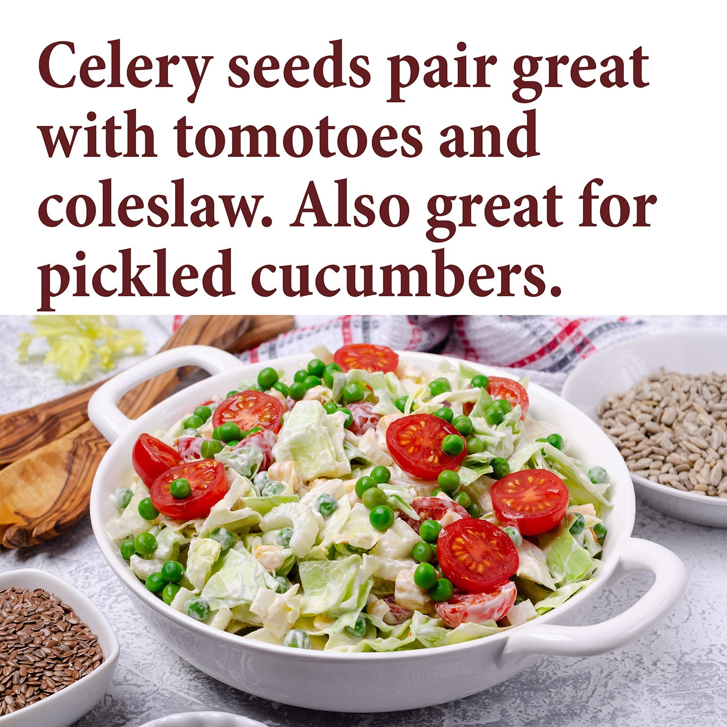 The Spice Way Celery Seed - Whole Seeds, 8 Ounce, Premium Quality