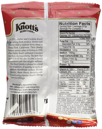 Knotts Berry Farm Strawberry Shortbread Cookies 24/2 Oz