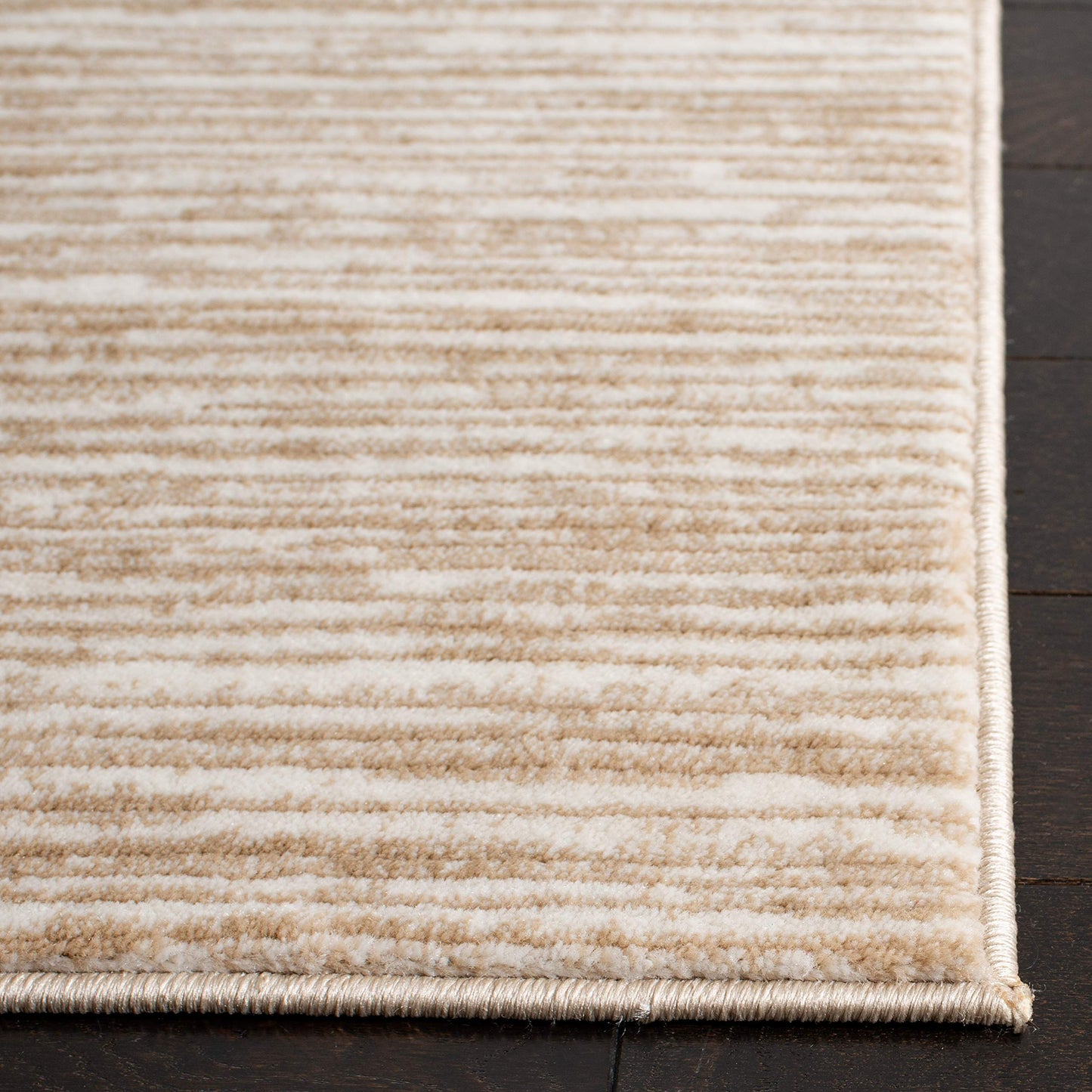 Safavieh Vision Collection 67 Square Cream Vsn606F Modern Ombre Tonal Chic Non-Shedding Living Room Bedroom Dining Home Office A