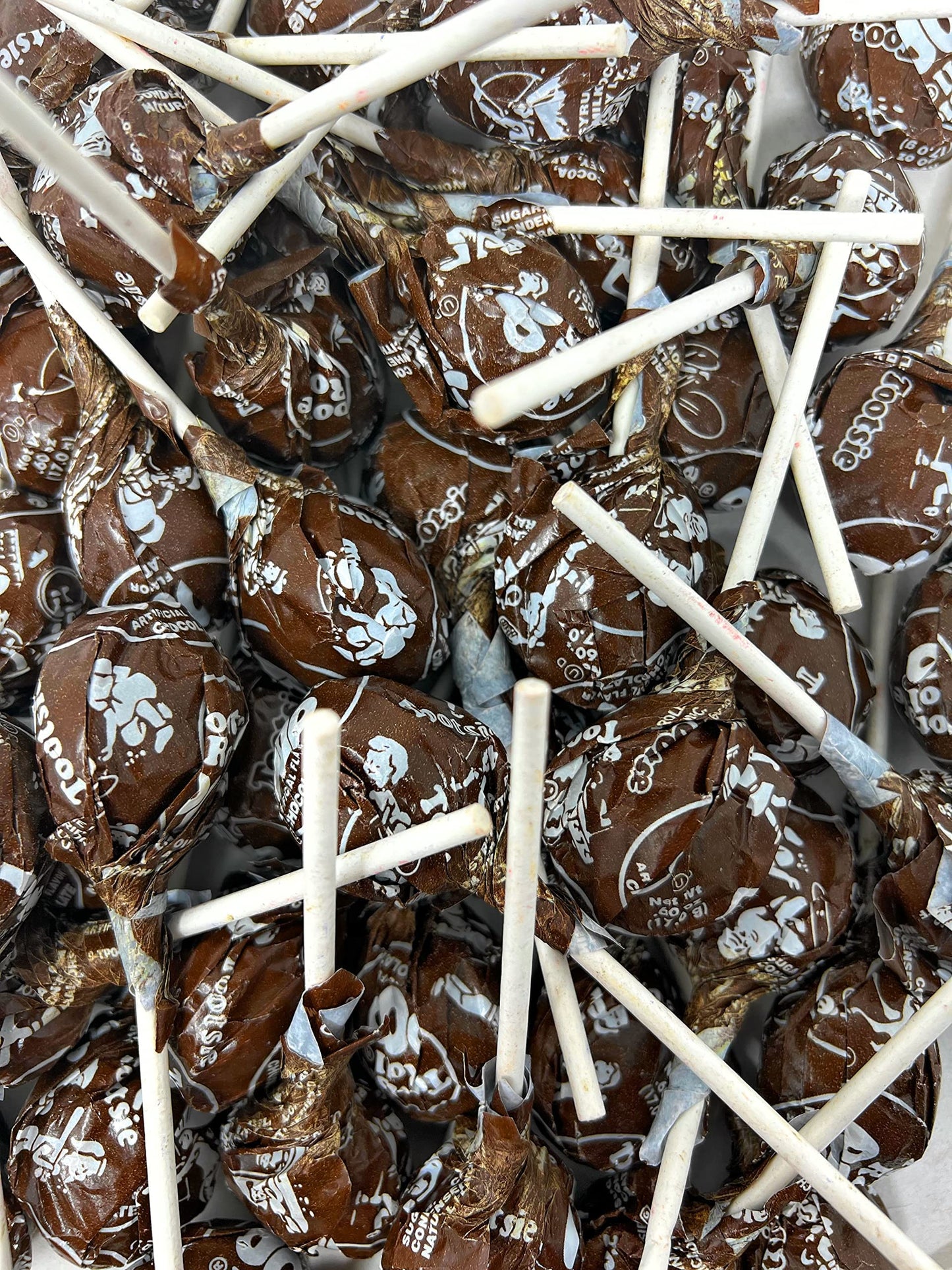 Chocolate Pops Bulk Candy 50+ Count Lollipops Suckers Variety Brown Only Value Pack Aprox. 2.25 Lbs (36 Oz)
