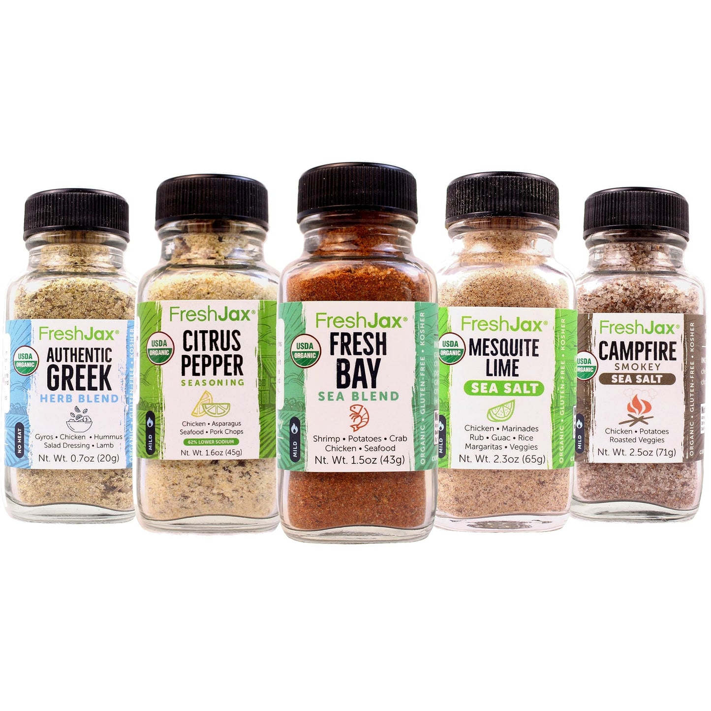 FreshJax Organic Spices Grilled Chicken Seasonings Gift Set - Perfect for BBQ, All-Natural Seasonings, Ideal for Marinating and Grilling