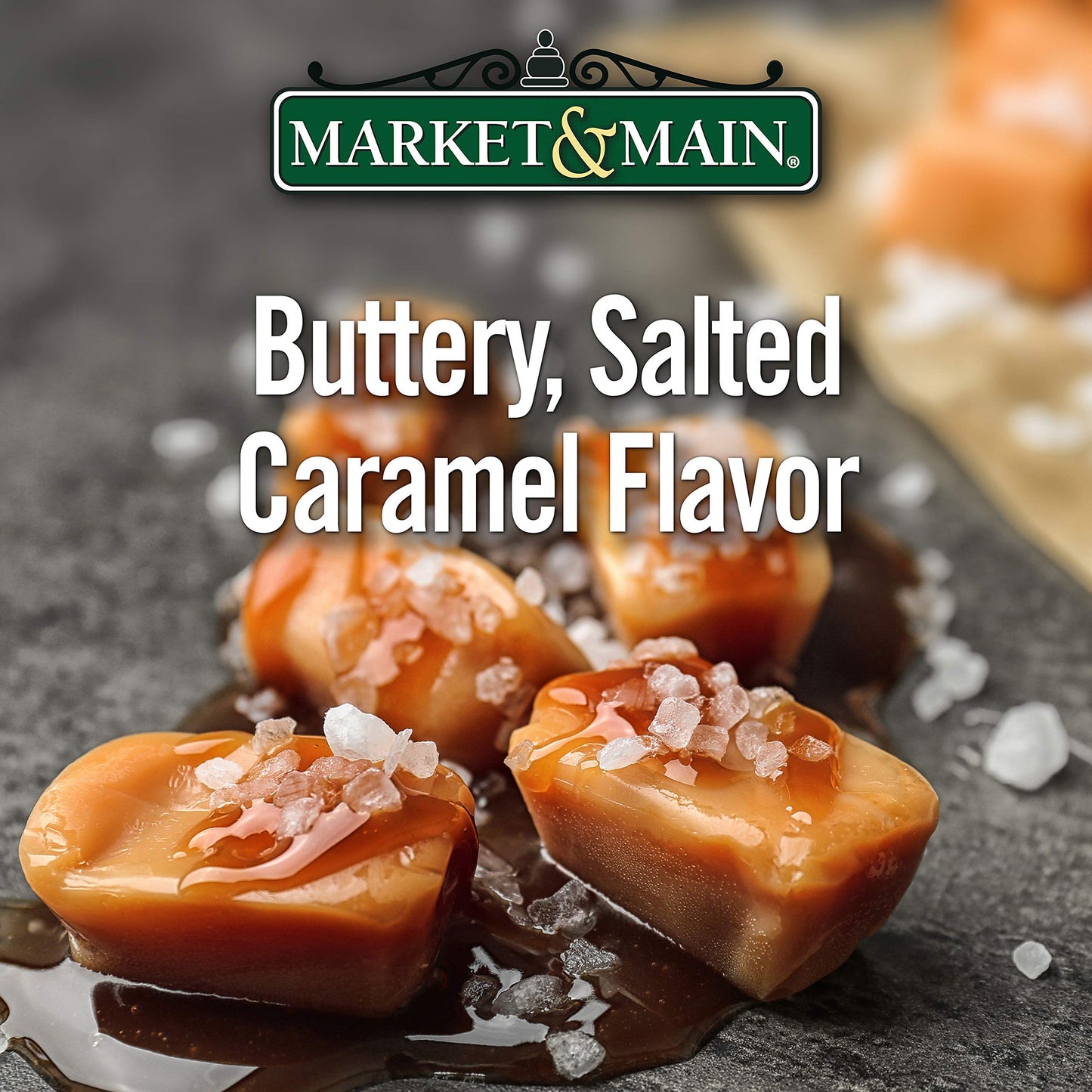 Market & Main OneCup Salted Caramel Coffee Pods, Compatible with Keurig, 12 Count, Brown
