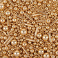 Gold Sprinkles For Cake Decorating, Gold Pearl Sugar Cupcake, Cookies, Ice Cream Toppings, 3.5 Ounces Cake Decorationss Baking,