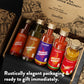 Timber Taste World Hot Sauce Gift Set [5X1.35 Oz] Hot Sauce Variety Pack - Spicy Condiment Set For Heat Lovers In Mini Bottles -