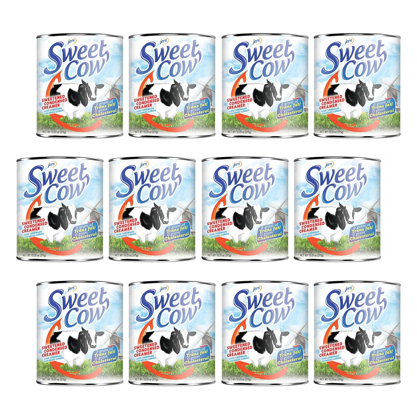 Jans Sweet Cow Sweetened Condensed Creamer, 13.23 Oz, Pack of 12