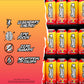 GHOST Energy Drink - 12-Pack Strawbango - 16oz - Gluten-Free, Vegan, 200mg Natural Caffeine, No Artificial Colors