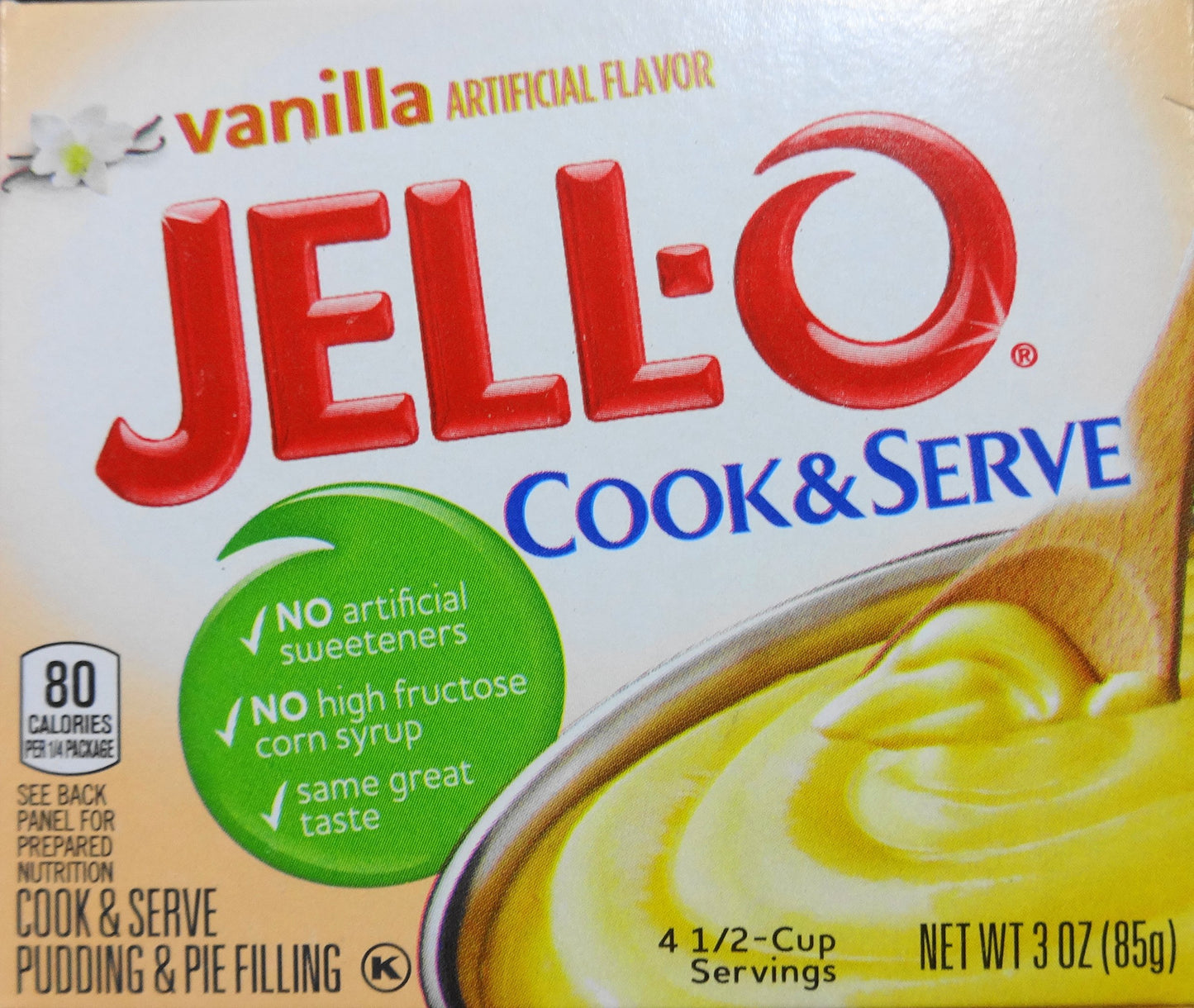 Jell-O Vanilla Cook & Serve Pudding, 3 Ounce (Pack of 3)