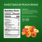 Funtasty Peach Rings Soft Gummy Candy, Sour And Sweet - Bulk Pack 1 Lb