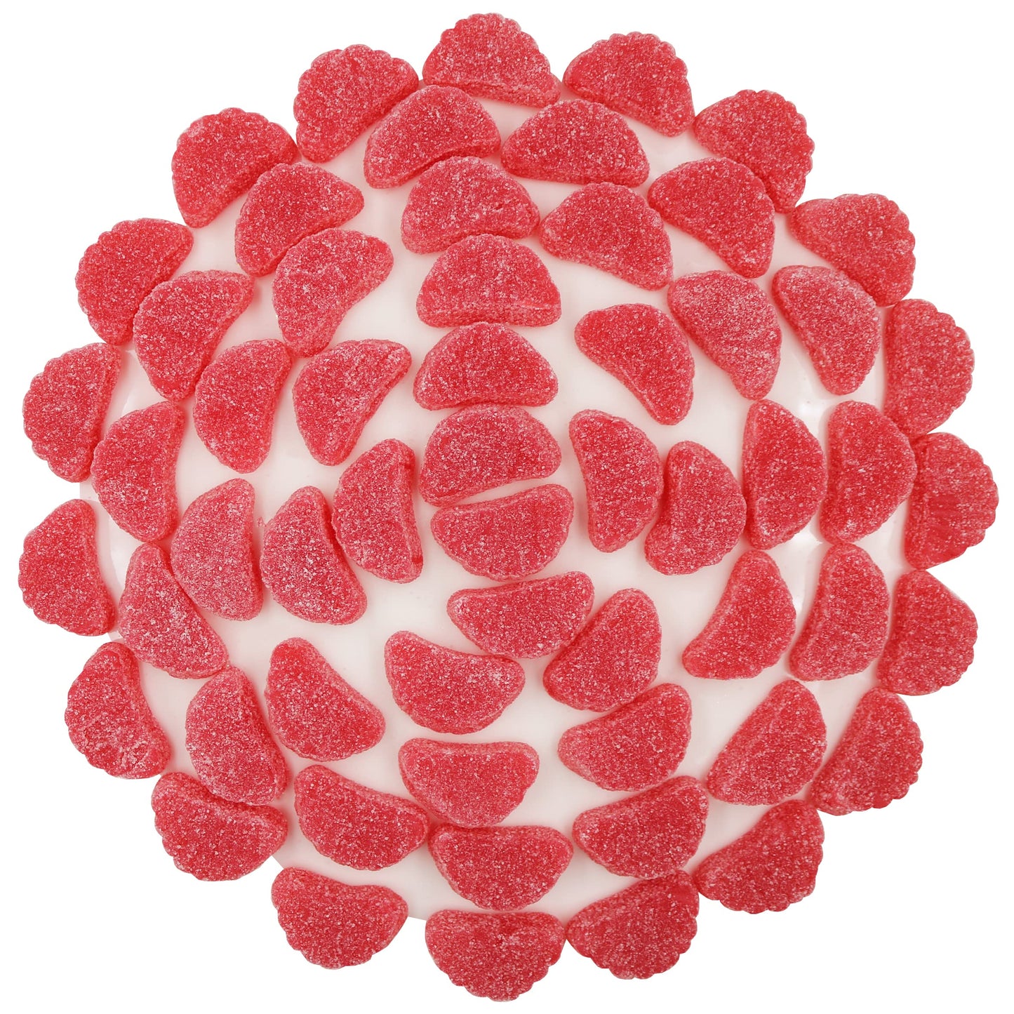 Firstchoicecandy Fruit Slices Jelly Wedges Candy (Red Cherry, 2 Pound)