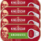 King Oscar Anchovies (Flat) 2 Oz Can (Pack Of 4)
