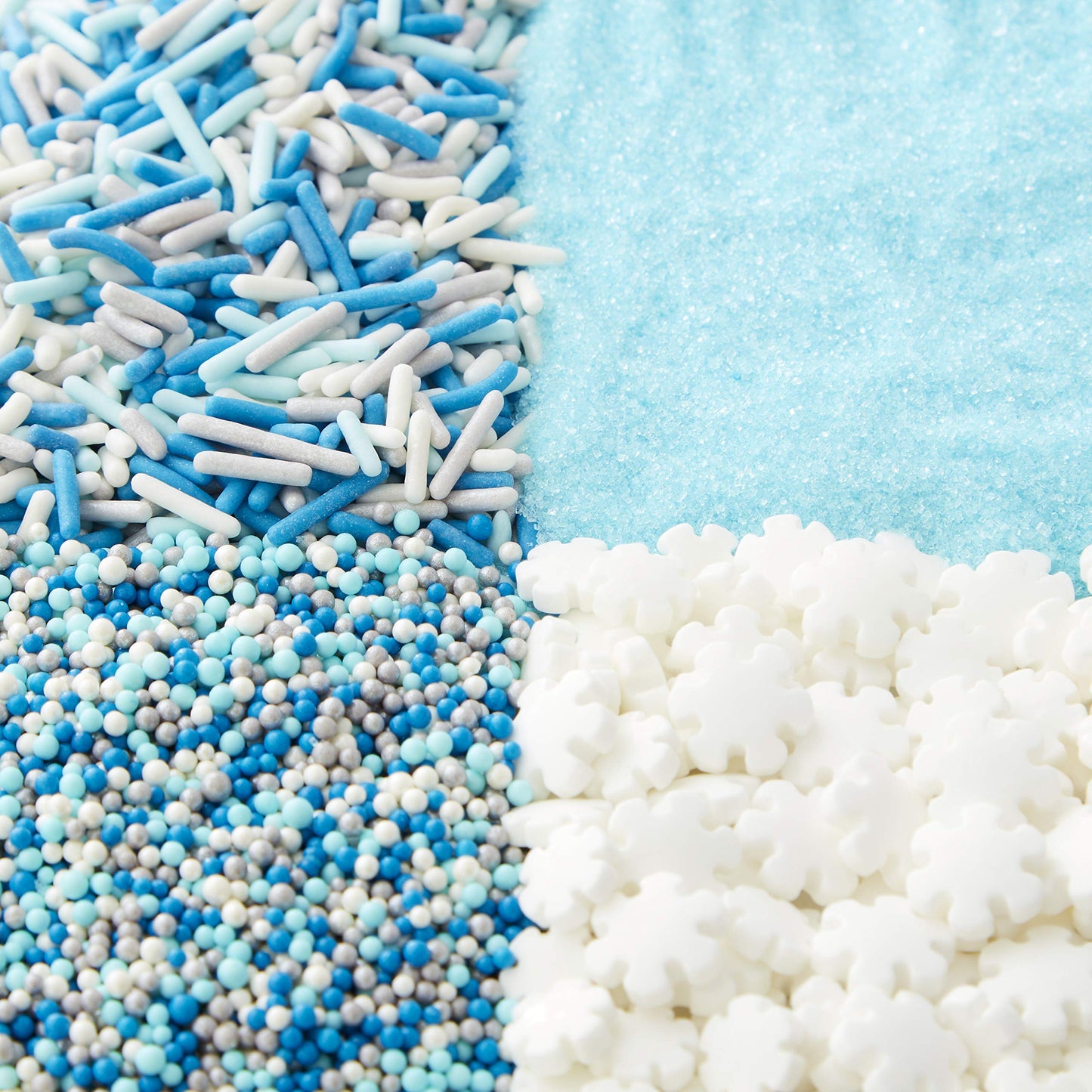 Wilton Winter Sprinkles Mega Set Of 4, 16.6 Oz, Blue And White