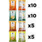 Quaker Rice Crisps, Gluten Free, 4 Flavor Sweet and Savory Variety Mix, Single Serve, 30 count
