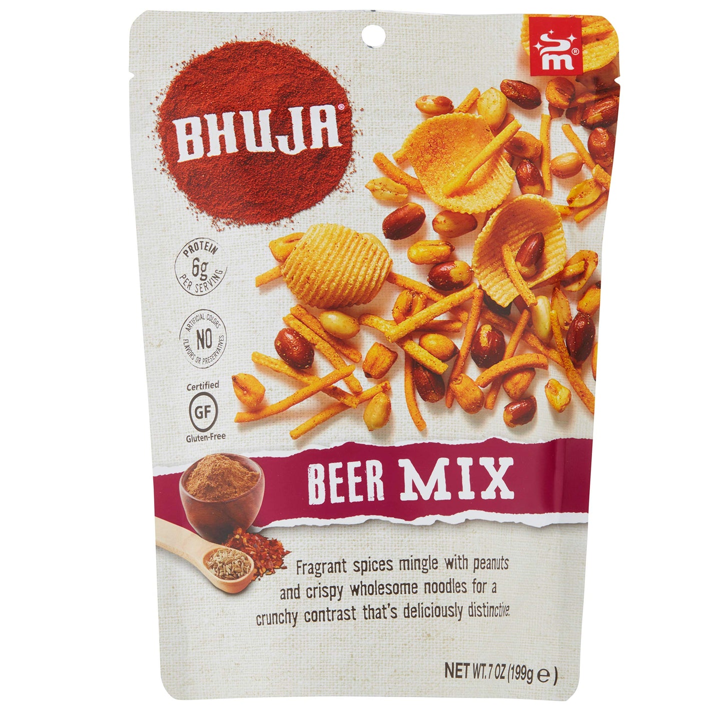 Bhuja Original Mix, 7-Ounce Bags (Pack Of 6)