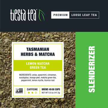 Tiesta Tea - Tasmanian Herbs & Matcha | Lemon Matcha Green Tea | Premuim Loose Leaf Tea Blend | Medium Caffeinated Green Tea | M
