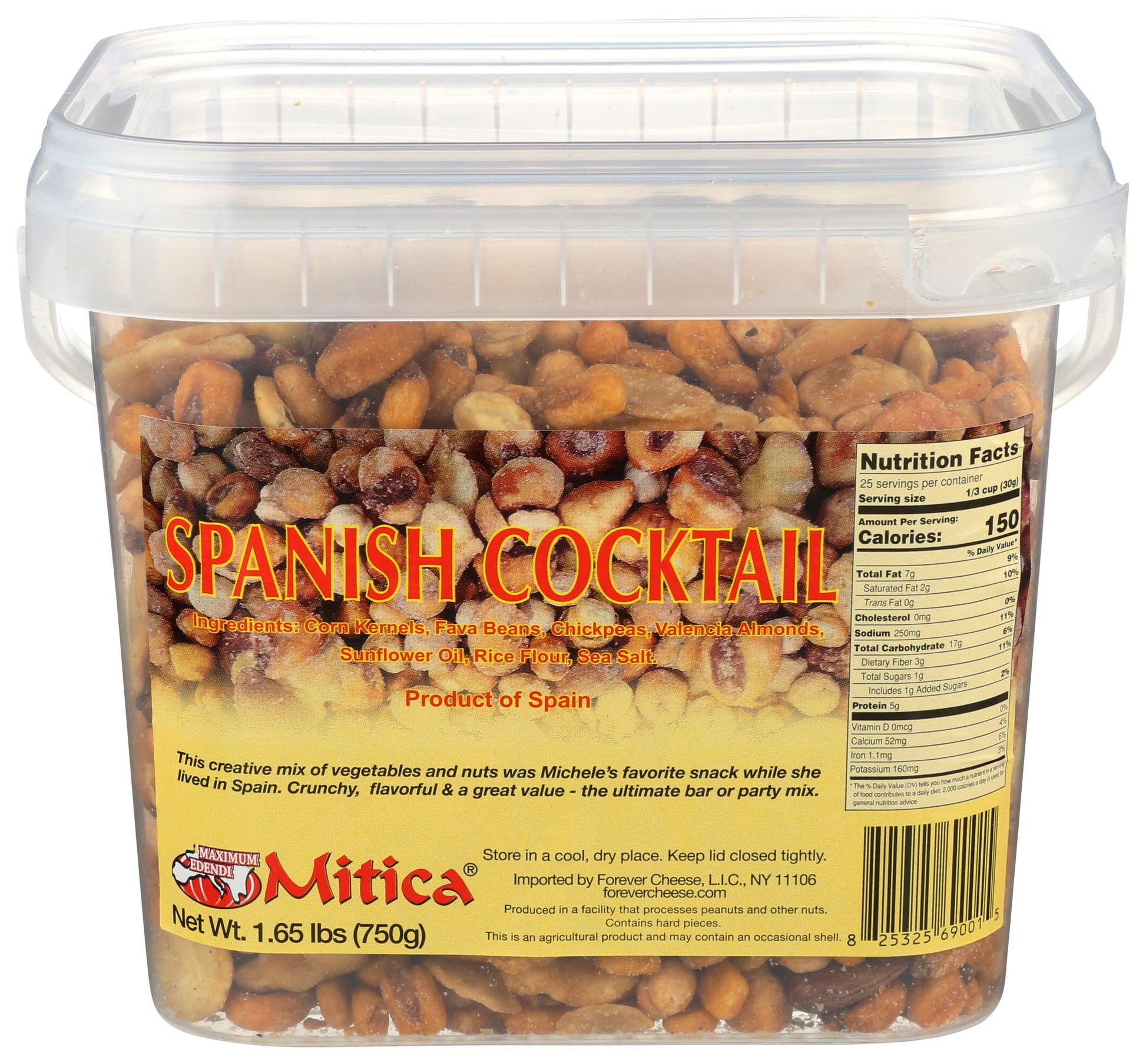 Mitica Spanish Mixed Flavor Mixed Nuts  750 Gr