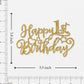 Webenison Happy 1St Birthday Cake Topper Baby First Birthday Cake Supplies Boy Or Girl One Year Old Birthday Party Decorations G