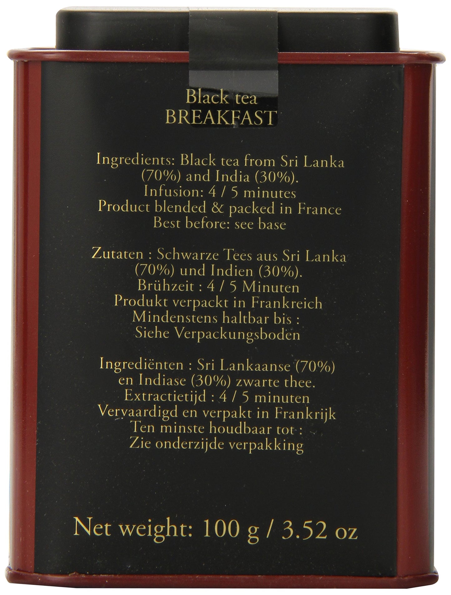 Dammann Freres Breakfast Loose Tea, 3.5 Ounce Tin