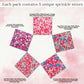 Confect Blue, Pink & White Pearl Heart Sprinkles Mix - Edible Baking Decorations For Cakes, Cupcakes, Cookies - Baby Shower & Fr