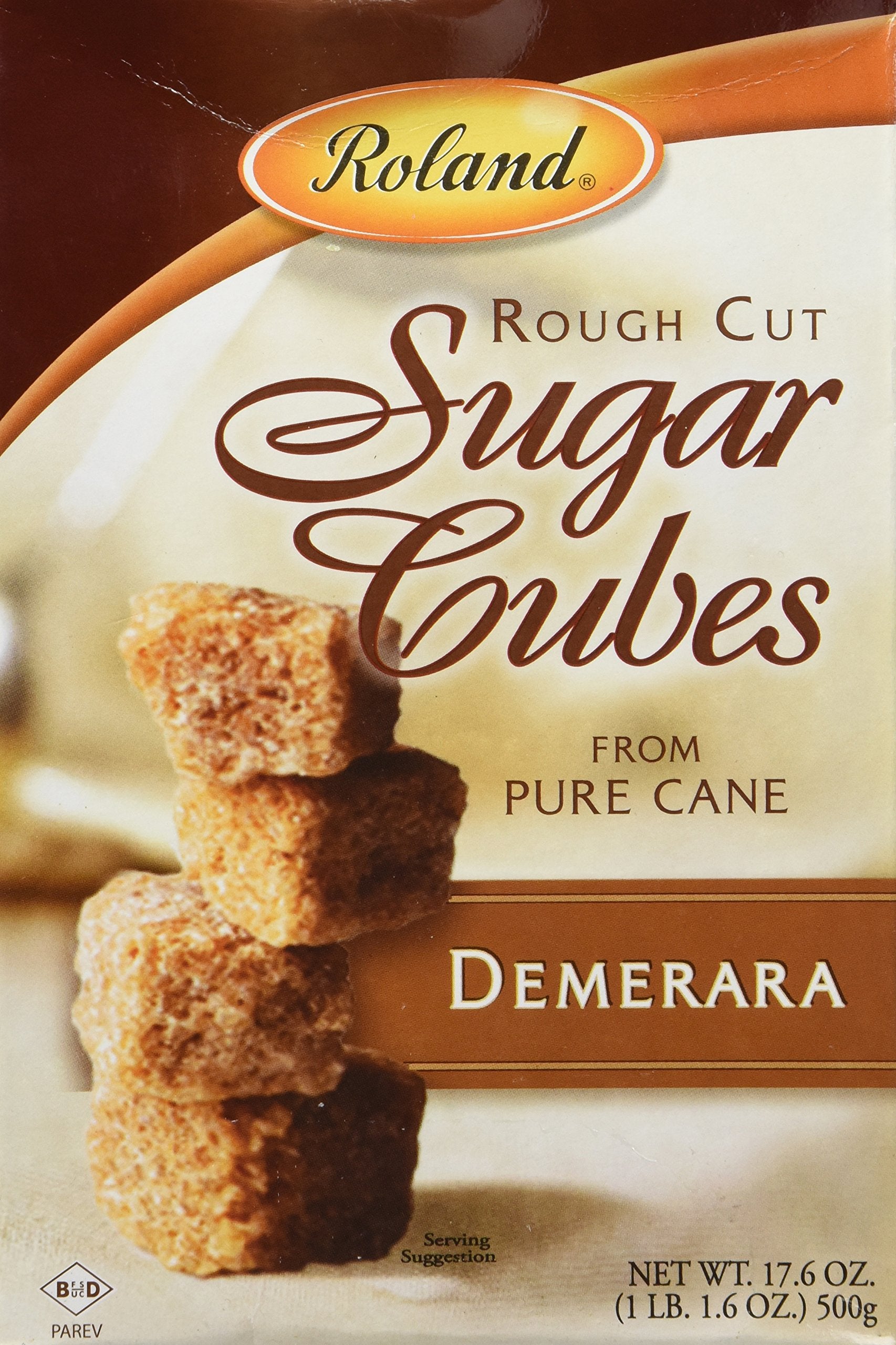 Roland Rough Cut Demerara Sugar Cubes - 17.6 oz - Pack of 1