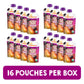 Happy Tot Organics Stage 4 Baby Food Pouches, Gluten Free, Vegan Snack, Super Bellies, Fruit & Veggie Puree, Pears, Beets & Blac