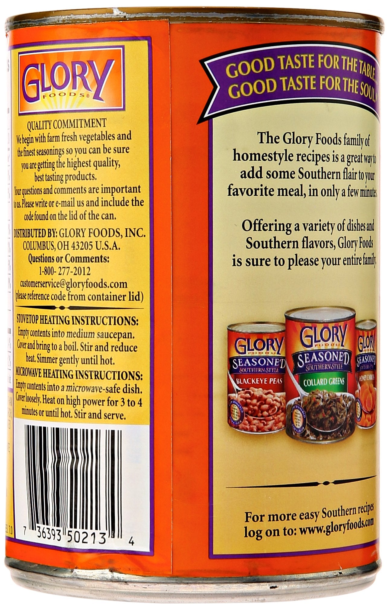 Mccall Farms Glory Foods Skillet Cream Corn Seasoned Southern Style Prepared Vegetable, 15 Oz