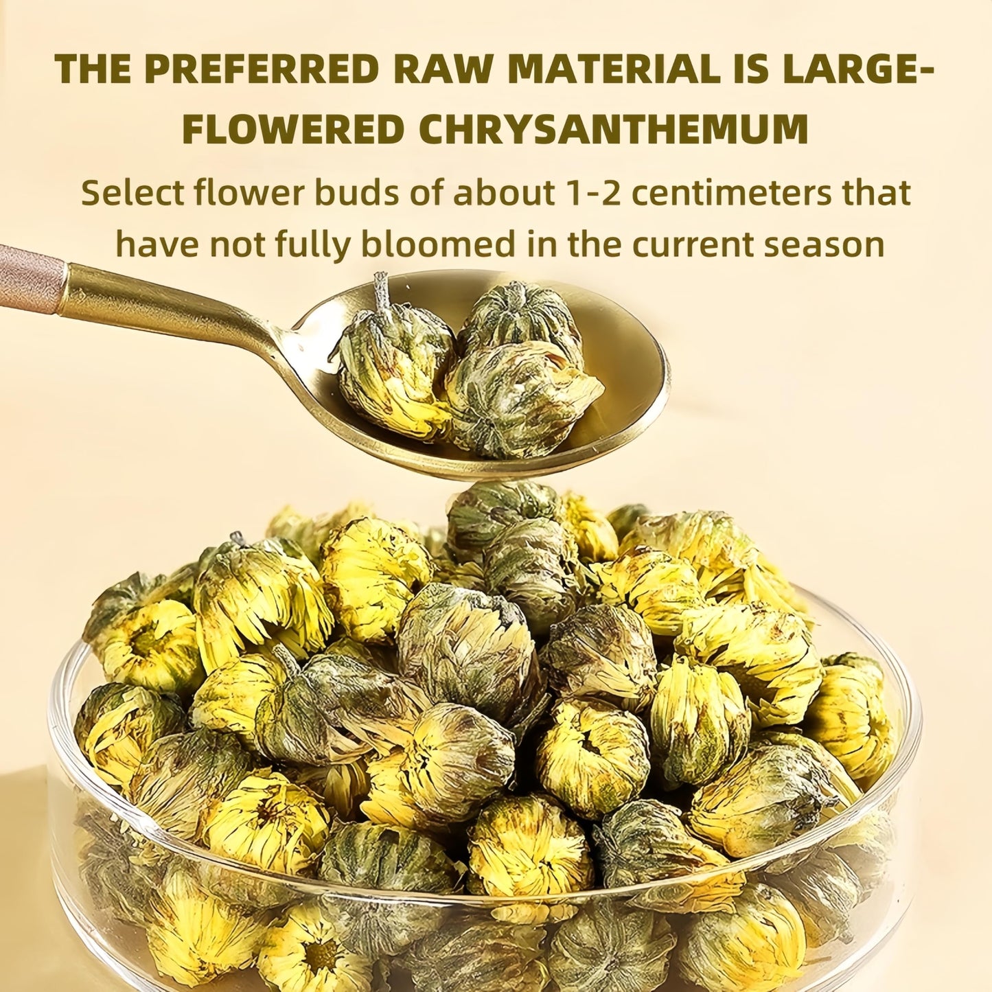 SYZJMWDY Premium Chrysanthemum Tea Loose Leaf, Natural Dried Tai Ju, Non-GMO, 100g (3.52oz)