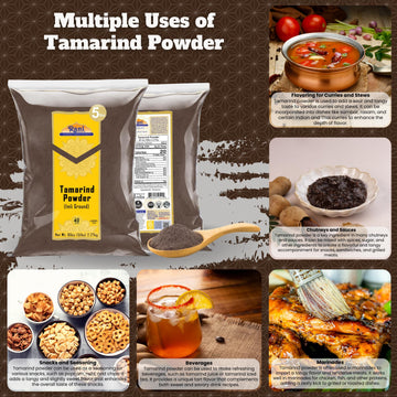 Rani Tamarind Powder (Imli) 80Oz (5Lbs) 2.27Kg Bulk ~ All Natural| No Added Sugar/Salt | Vegan | Gluten Friendly | Kosher | Non-