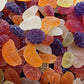Assorted Jelly Fruit Shaped Candy - 1.5 lbs of Sugar Dusted Orange Raspberry Pear Pineapple Grape Chewy Candy