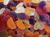 Assorted Jelly Fruit Shaped Candy - 1.5 lbs of Sugar Dusted Orange Raspberry Pear Pineapple Grape Chewy Candy