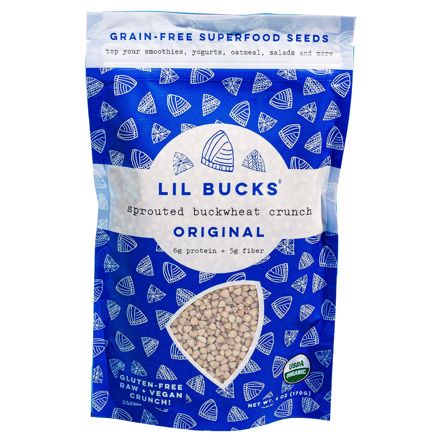 Lil Bucks Sprouted Buckwheat Groats Raw Organic, Grain-Free Granola (Original, 1 Pack)