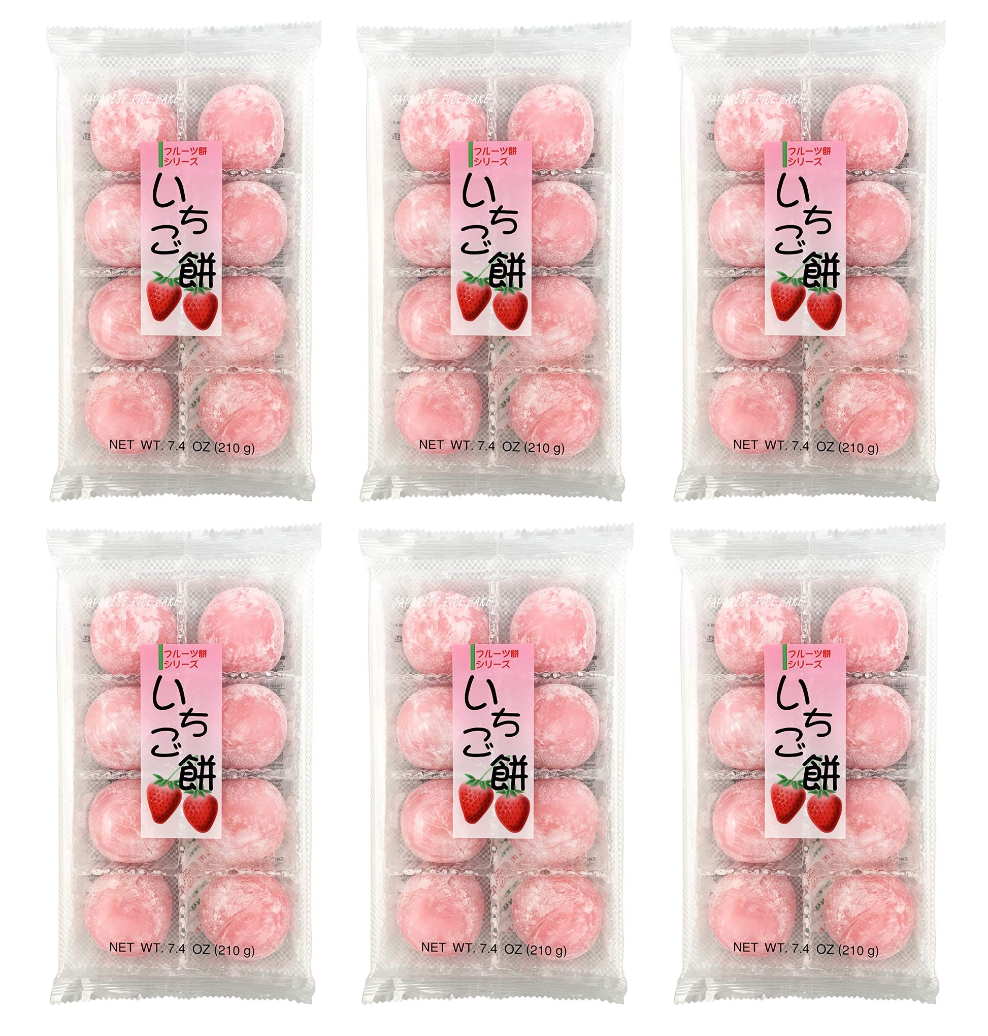 Fruits Mochi Daifuku Ichigo 7.4oz/210g (6pack)